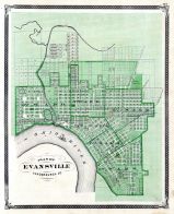 Evansville, Indiana State Atlas 1876